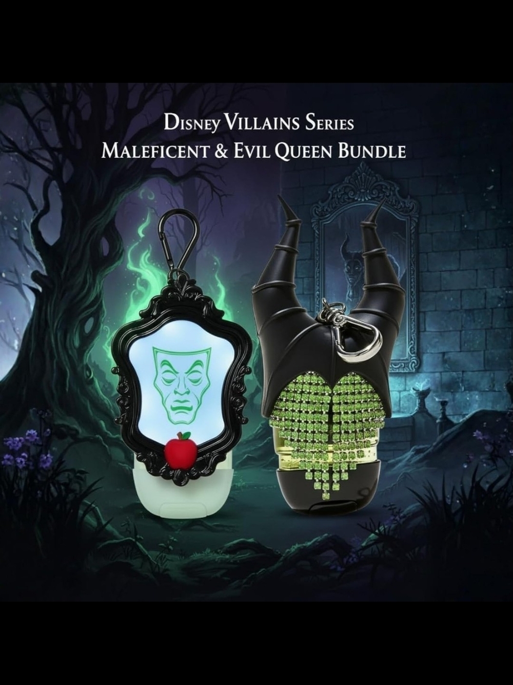 Disney Maleficent & Evil Queen Pocketbac Holder Ketchain Set - Picture 5 of 8